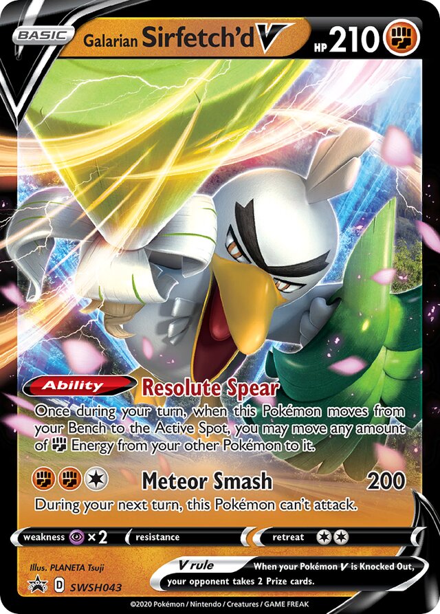SWSH043 Galarian Sirfetch'd V SSP PROMO