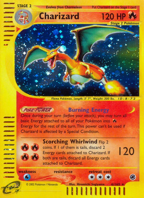 6/165 Charizard EX Rare Holo