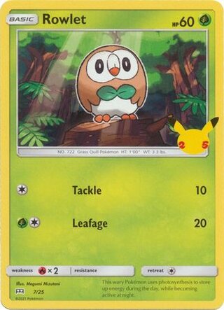 Rowlet (McDonald's Collection 2021 7/25)