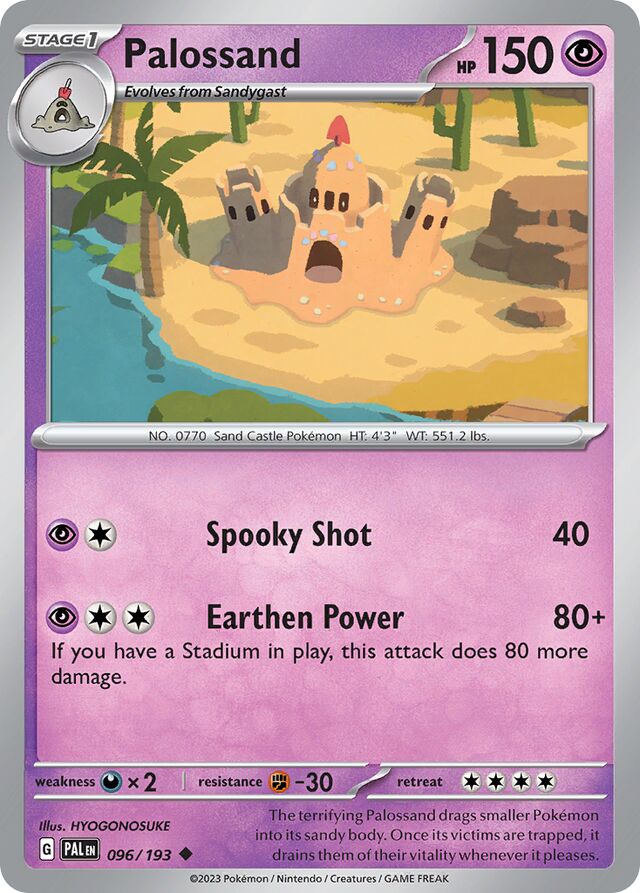Palossand Paldea Evolved 096/193 Uncommon