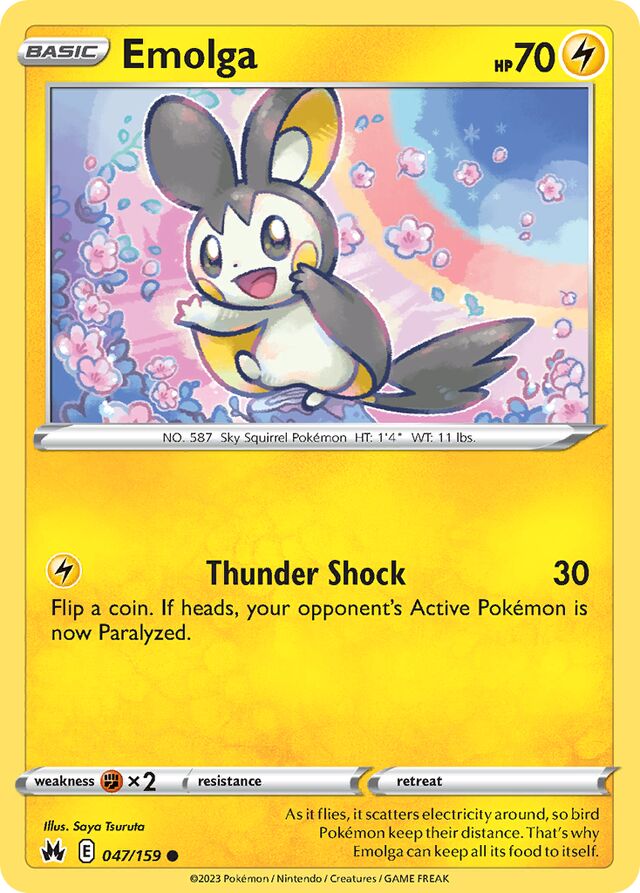 Emolga Crown Zenith 047/159 Common