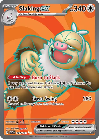 Slaking ex (Surging Sparks 227/191)