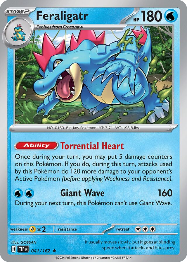 Feraligatr Temporal Forces 041/162 Rare
