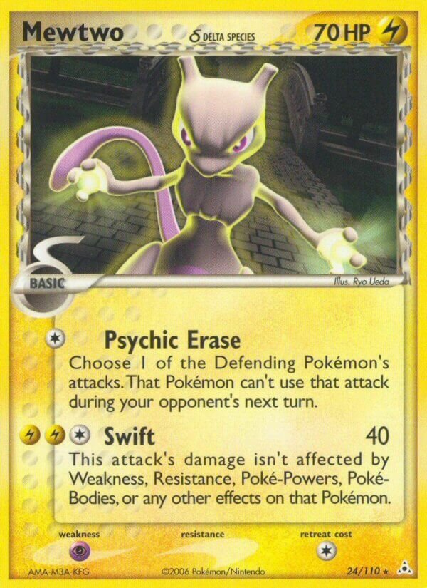 Mewtwo δ Holon Phantoms 24/110 Rare