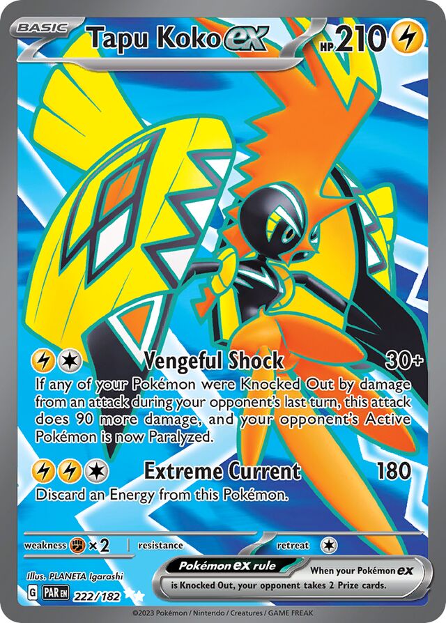 Tapu Kokoex Paradox Rift 222/182 Ultra Rare