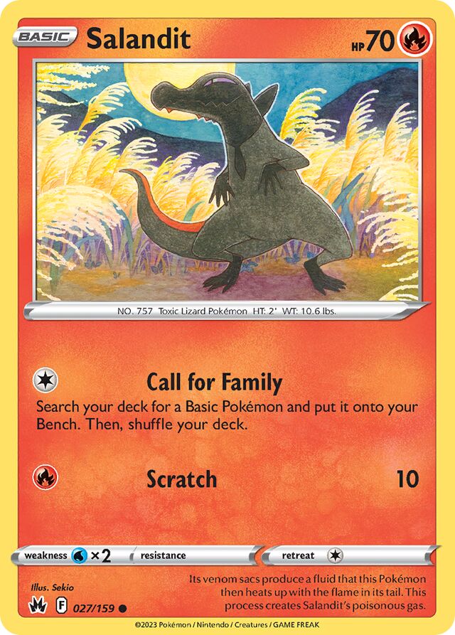 Salandit Crown Zenith 027/159 Common