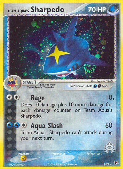 5/95 Team Aqua's Sharpedo MA Rare Holo