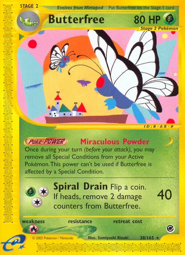 38/165 Butterfree EX Rare