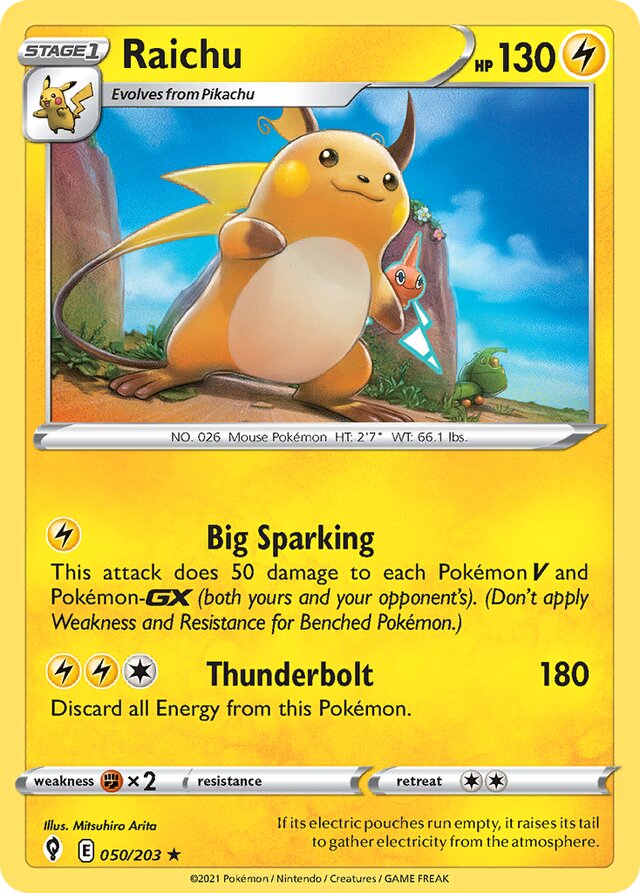 050/203 Raichu EVS Rare Holo