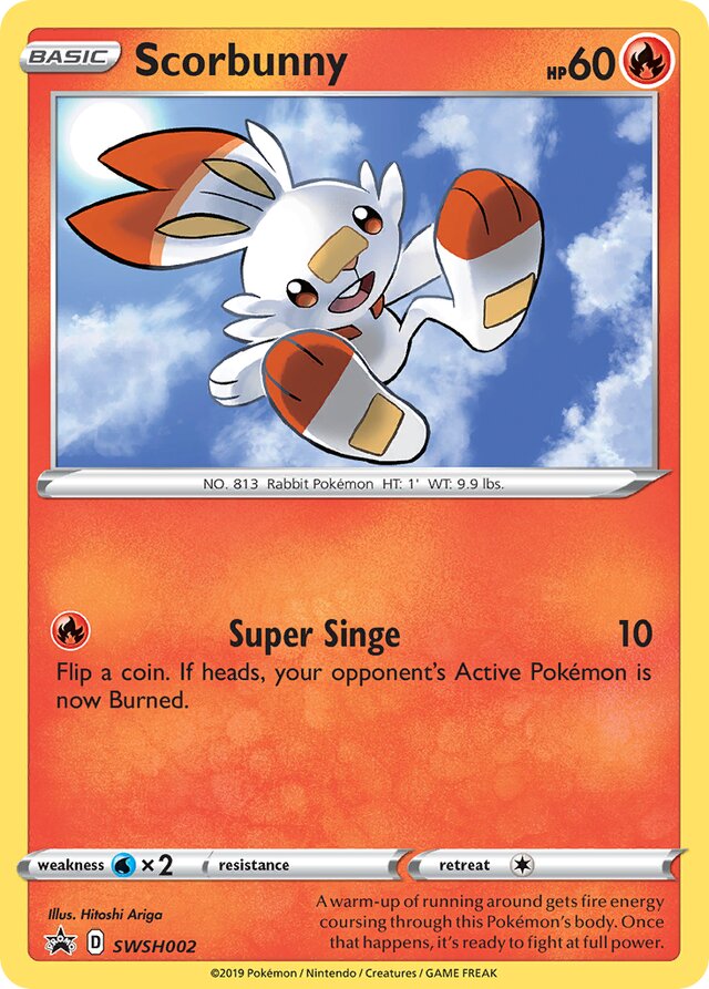 SWSH002 Scorbunny SSP PROMO