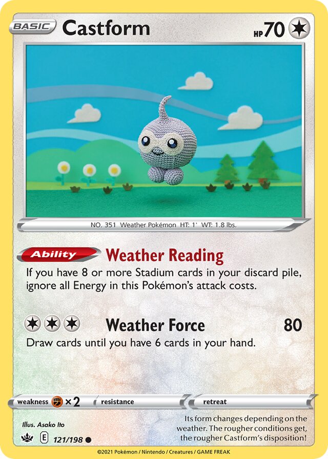 121/198 Castform CRE Common