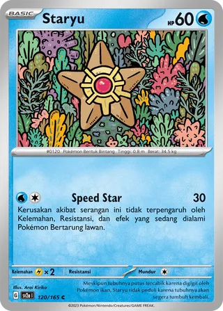 Staryu (Pokémon Card 151 120/165)