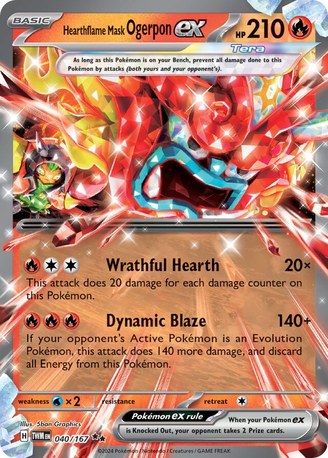 040/167 Hearthflame Mask Ogerponex TWM Double Rare