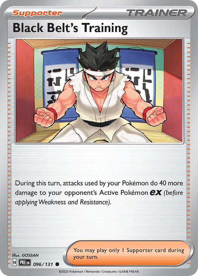 Black Belt's Training Prismatic Evolutions 096/131 Common