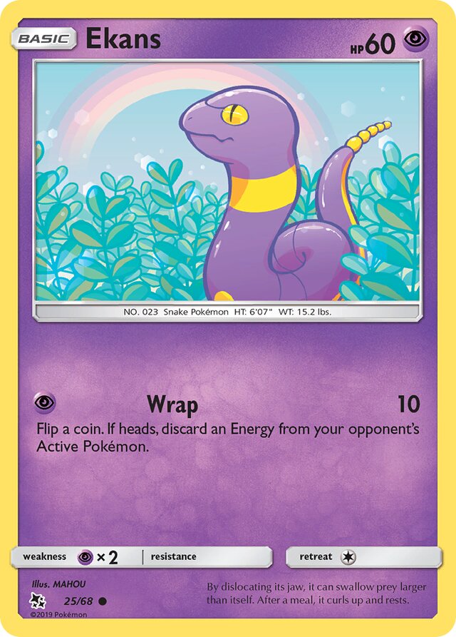 Ekans Hidden Fates 25/68 Common