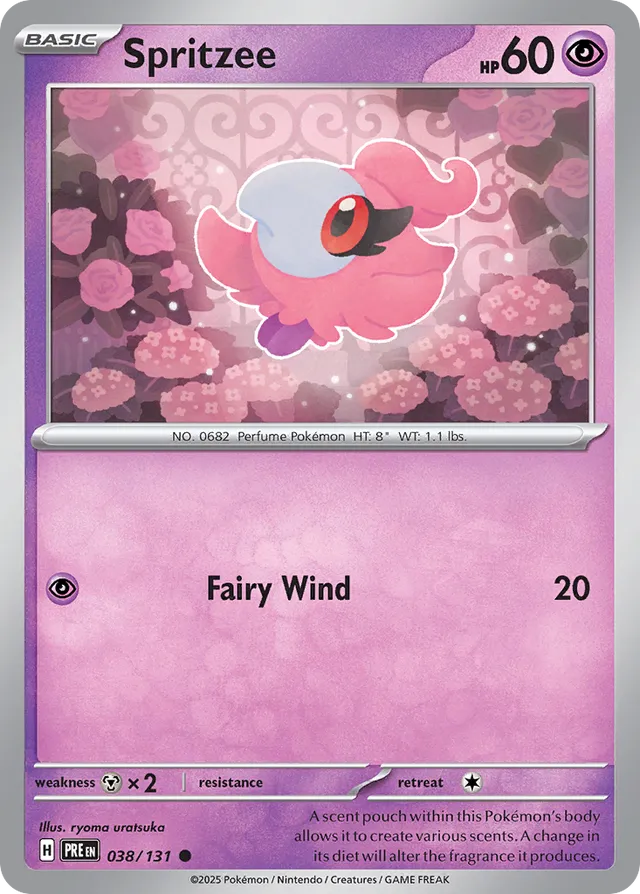 Spritzee Prismatic Evolutions 038/131 Common
