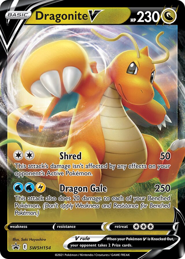 SWSH154 DragoniteV SSP PROMO