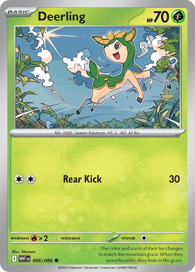 Deerling White Flare 006/086 Common