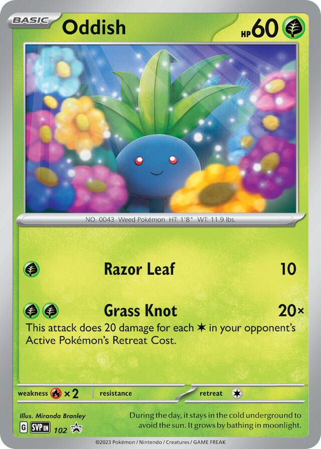 Oddish SVP Black Star Promos 102