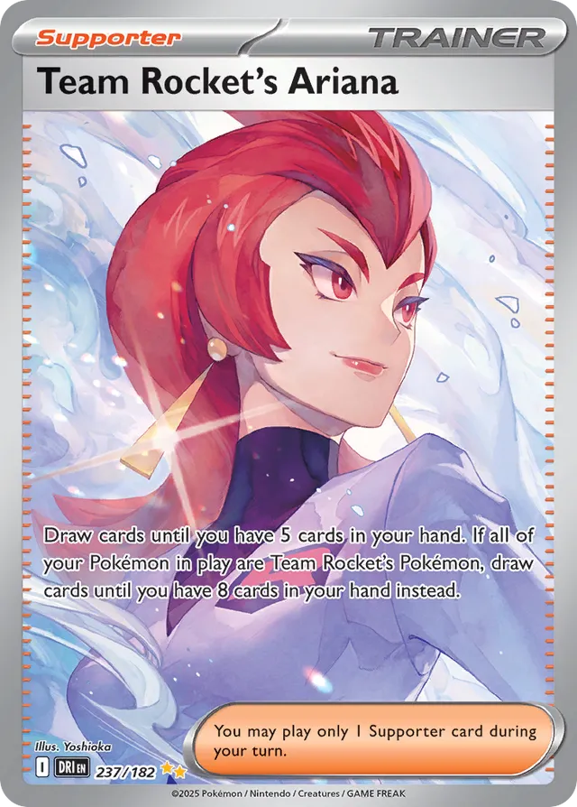 Team Rocket's Ariana Destined Rivals 237/182 Special Illustration Rare