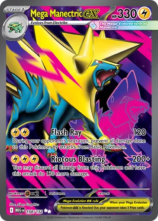 158/132 Mega Manectricex MEG Ultra Rare