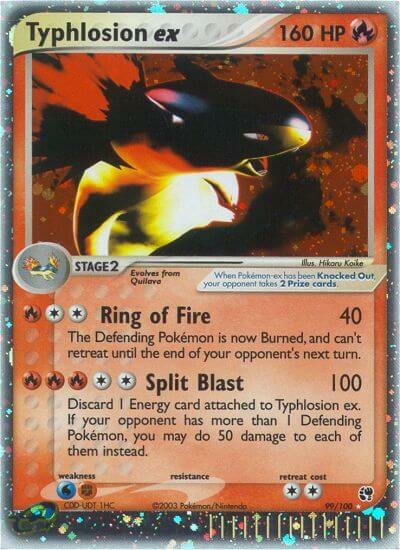 99/100 Typhlosion ex SS Rare Holo ex