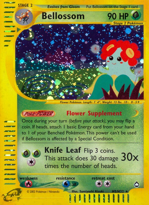 H5/H32 Bellossom AQ Rare Holo
