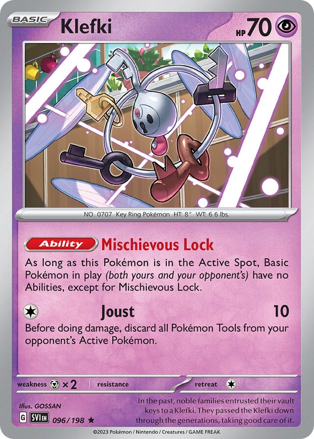 Klefki Scarlet & Violet 096/198 Rare