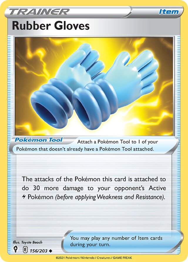 156/203 Rubber Gloves EVS Uncommon