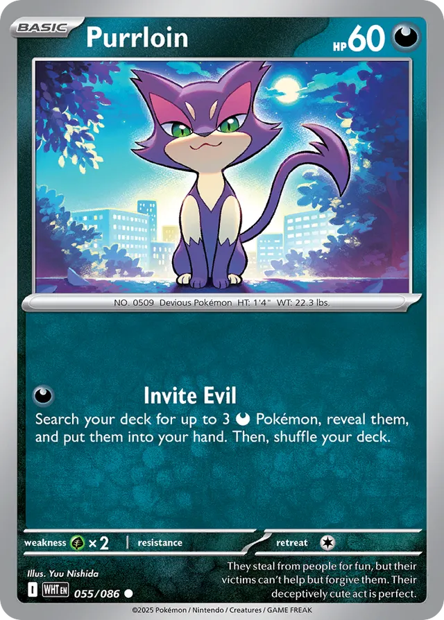 Purrloin White Flare 055/086 Common