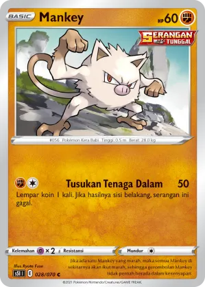 Mankey (Single Strike Master 028/070)