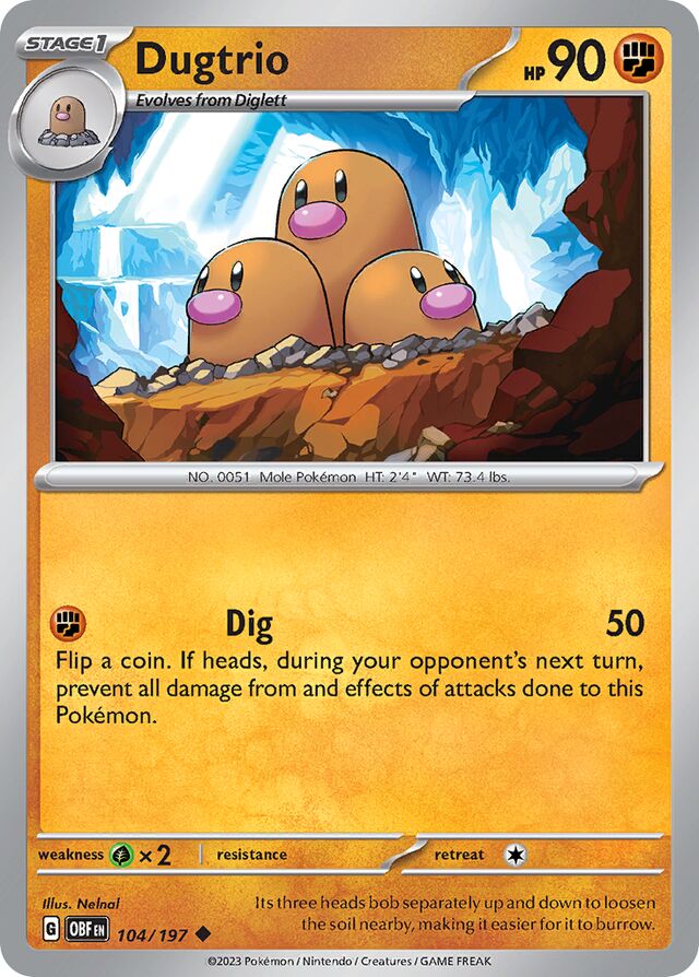 104/197 Dugtrio OBF Uncommon