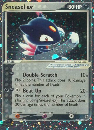 Sneasel ex (EX Ruby & Sapphire 103/109)
