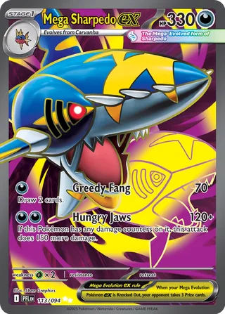 Mega Sharpedo ex (Phantasmal Flames 113/094)