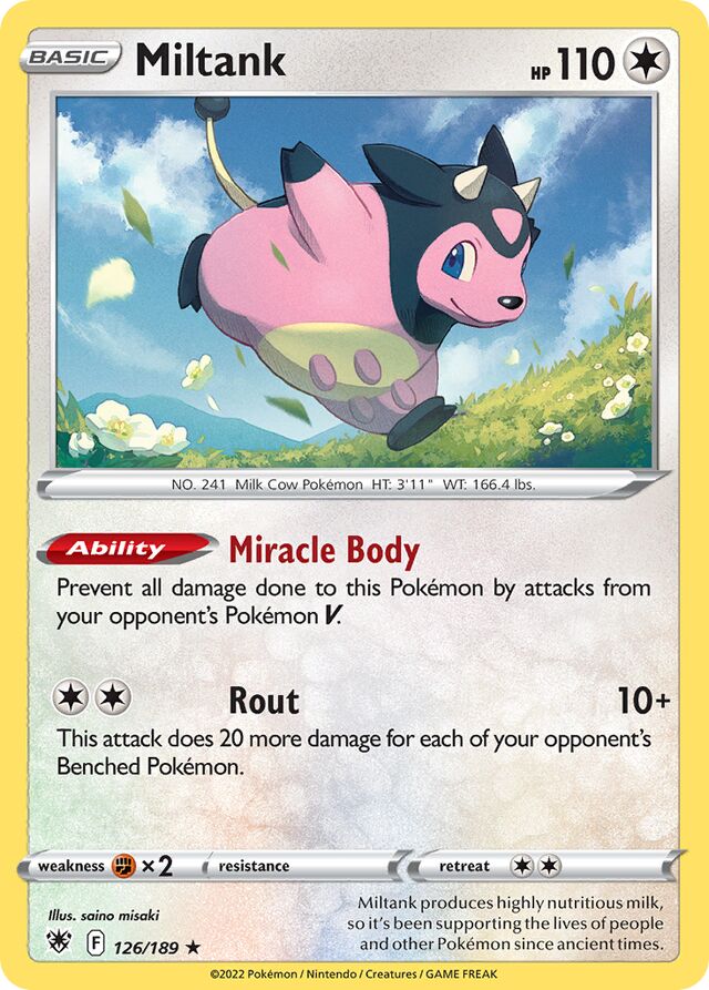 126/189 Miltank ASR Rare Holo
