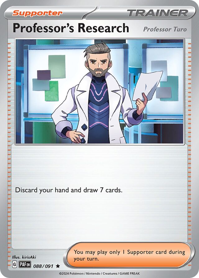 Professor's Research [Professor Turo] Paldean Fates 088/091 Rare