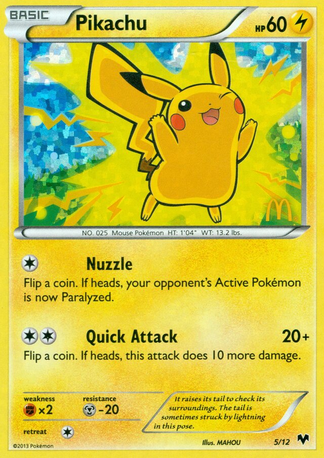 Pikachu McDonald's Collection 2014 5/12 —