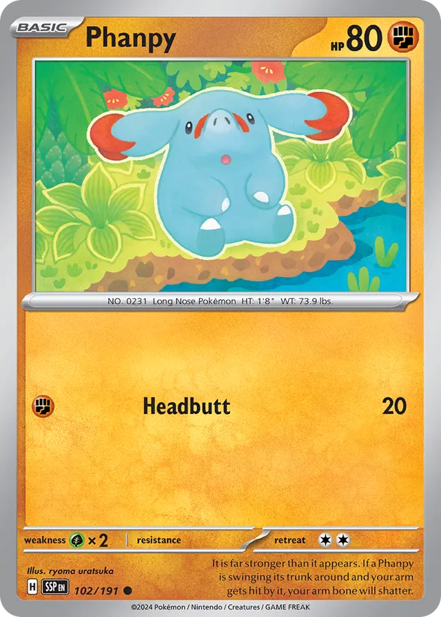 102/191 Phanpy SSP Common