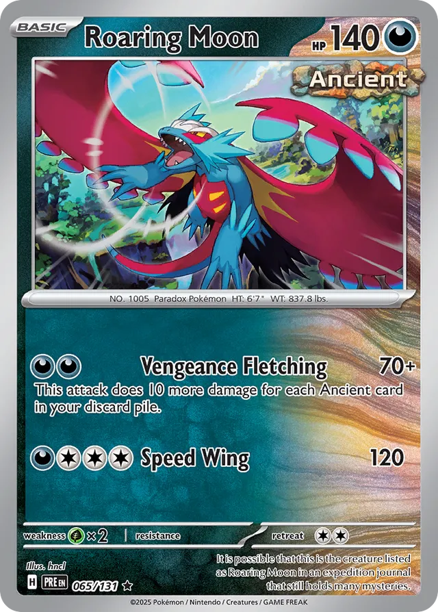 Roaring Moon Prismatic Evolutions 065/131 Rare