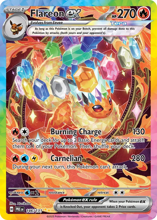 Flareonex Prismatic Evolutions 146/131 Special Illustration Rare