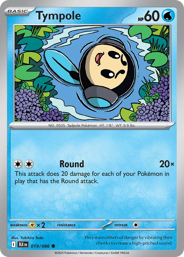 Tympole Black Bolt 019/086 Common