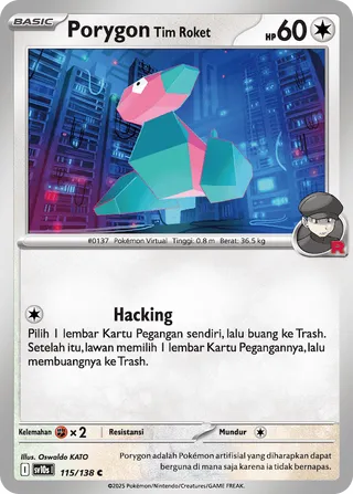 Team Rocket's Porygon (Presence of Champions 115/138)