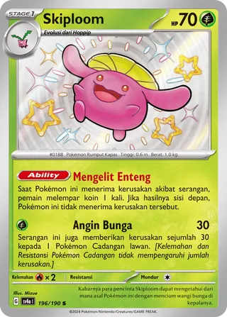 Skiploom (Shiny Treasure ex 196/190)