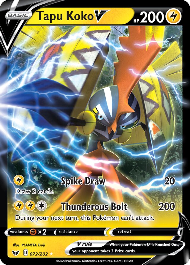 072/202 Tapu KokoV SSH Ultra-Rare Rare