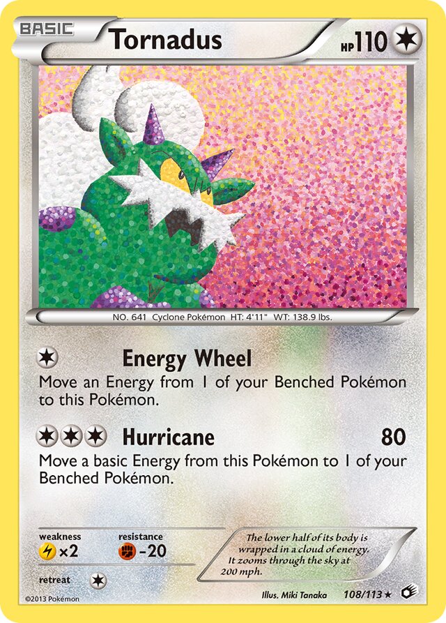 Tornadus Legendary Treasures 108/113 Rare Holo