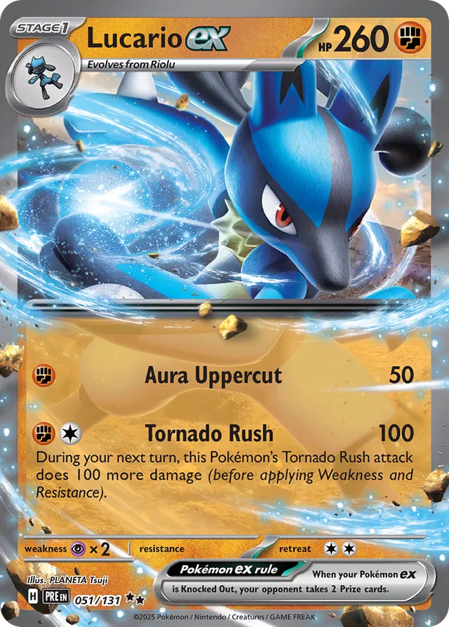 Lucarioex Prismatic Evolutions 051/131 Double Rare