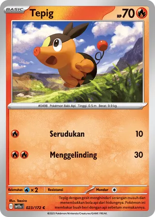 Tepig (Black & White 023/172)