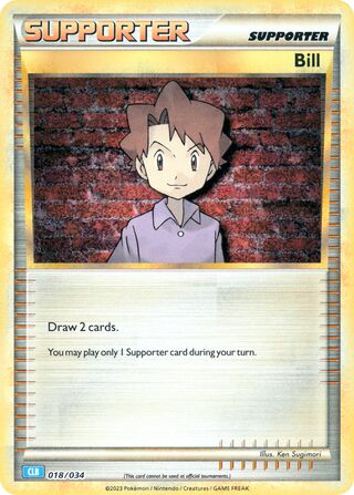 Bill (Pokémon TCG Classic (Blastoise) 018/034)