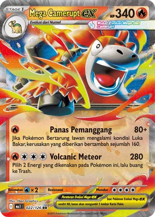 Mega Camerupt ex (Mega Evolution 022/126)