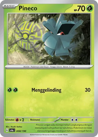 Pineco (Shiny Treasure ex 008/190)